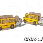 طرح جامدادی اتوبوس مدرسه