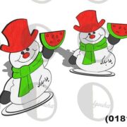 طرح لیزر آدم برفی یلدا