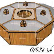 طرح جعبه پذیرایی هشت ضلعی وارمر دار