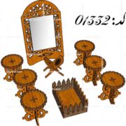 طرح لیزر هفت سین پایه دار