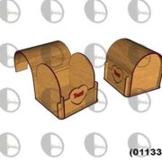 طرح برش لیزر جعبه جواهرات