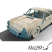 طرح لیزر ماشین پورشه 911