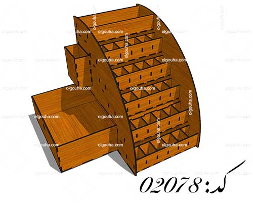 طرح لیزر استند لوازم آرایش