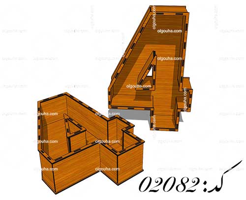 طرح لیزر باکس اعداد4