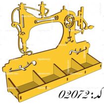 طرح لیزر جای لوازم خیاطی