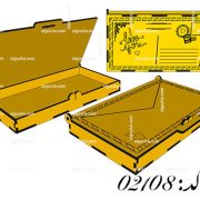طرح جعبه کادو مدل پاکت نامه