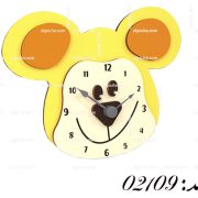 طرح لیزر ساعت دیواری اتاق کودک