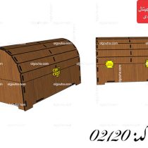 طرح برش لیزری صندوقچه جواهرات